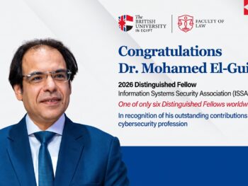BUE Faculty of Law Congratulates Dr. Mohamed El-Guindy